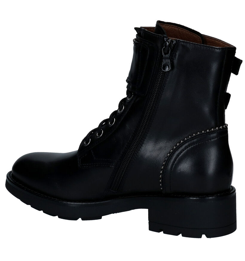 NeroGiardini Boots à lacets en Noir en cuir (296634)