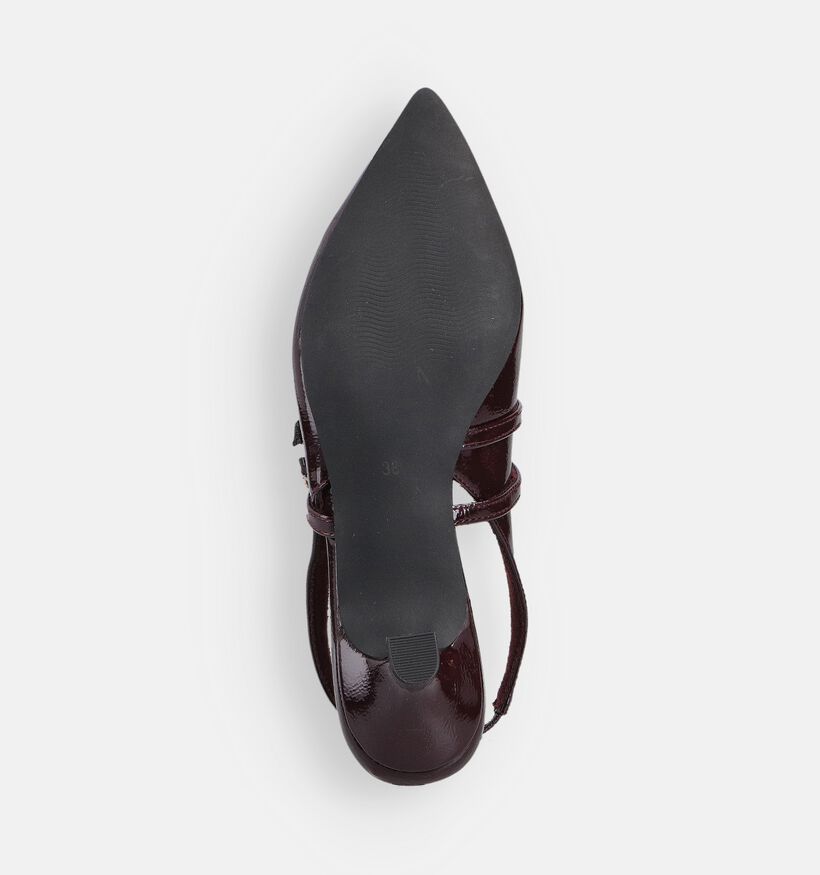 Marco Tozzi Escarpins slingback en Bordeaux pour femmes (360743)