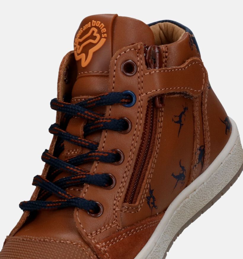STONES and BONES Licon Bottines en Cognac pour garçons (345966) - pour semelles orthopédiques