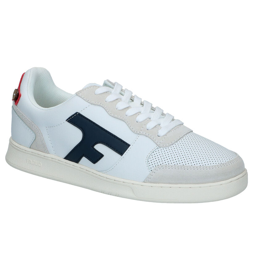 Faguo Hazel Witte Sneakers in leer (289024)