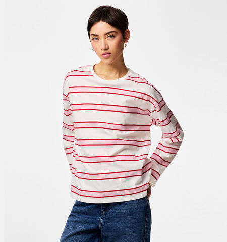 Pieces T-shirts Blauw/Roze