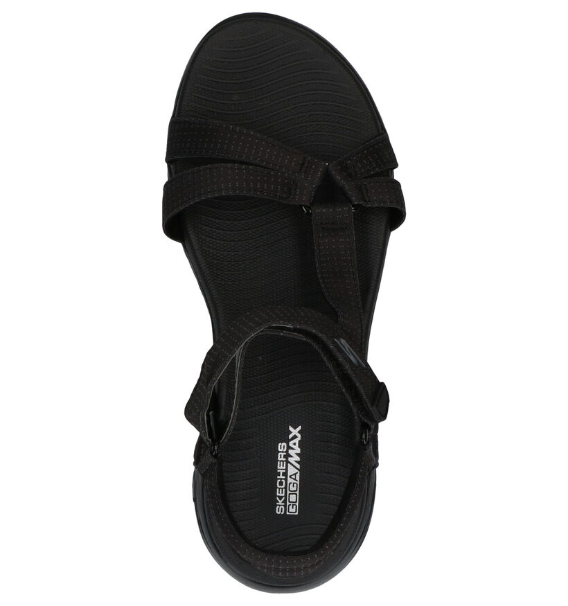 Skechers On The Go Zwarte Sandalen in stof (292189)