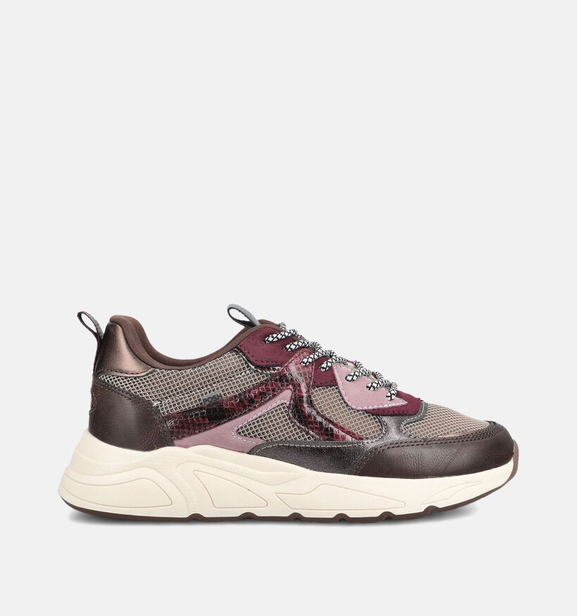 Posh by Poelman Bordeaux Sneakers voor dames (378665) - geschikt voor steunzolen