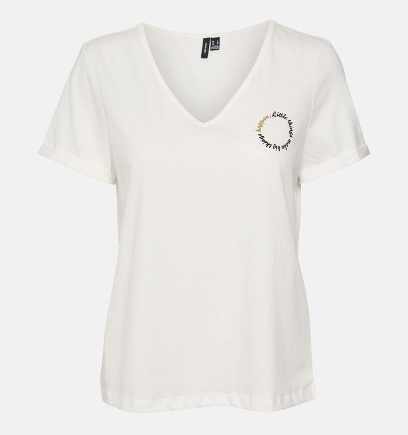Vero Moda Heart Wit T-shirt voor dames (335590)