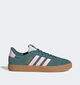 adidas VL Court 3.0 Baskets en Vert pour femmes (359449) - pour semelles orthopédiques
