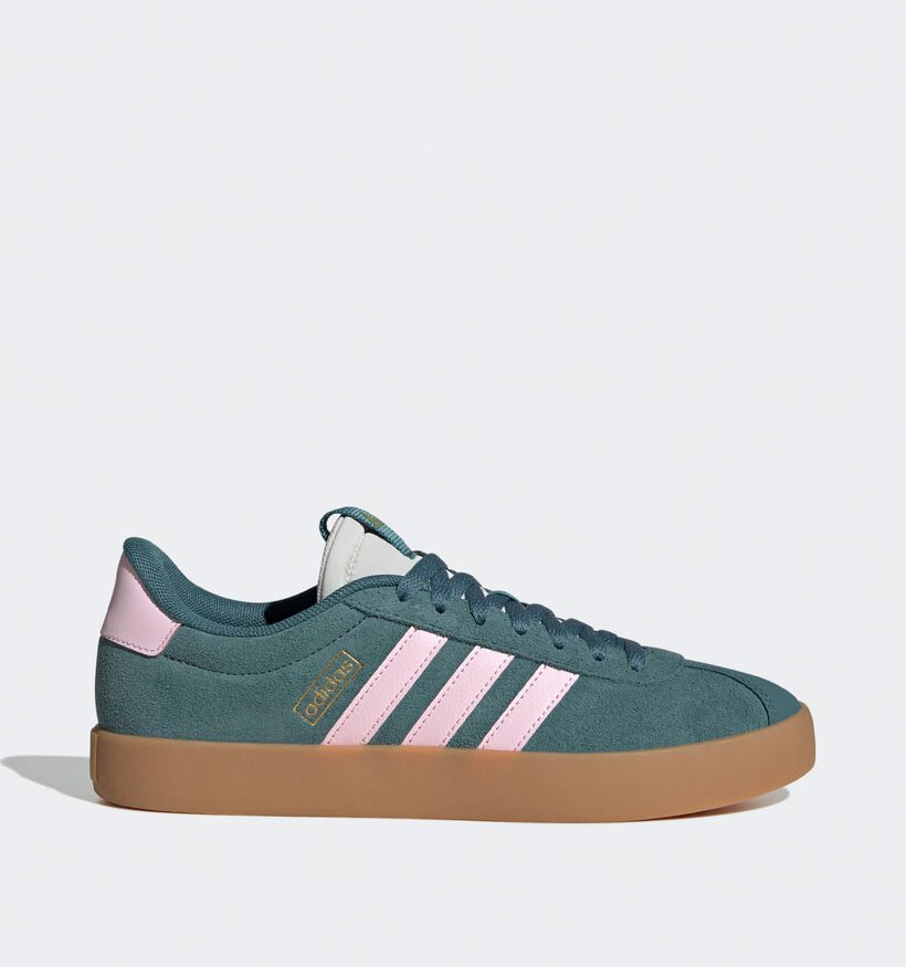 adidas VL Court 3.0 Baskets en Vert pour femmes (359449) - pour semelles orthopédiques