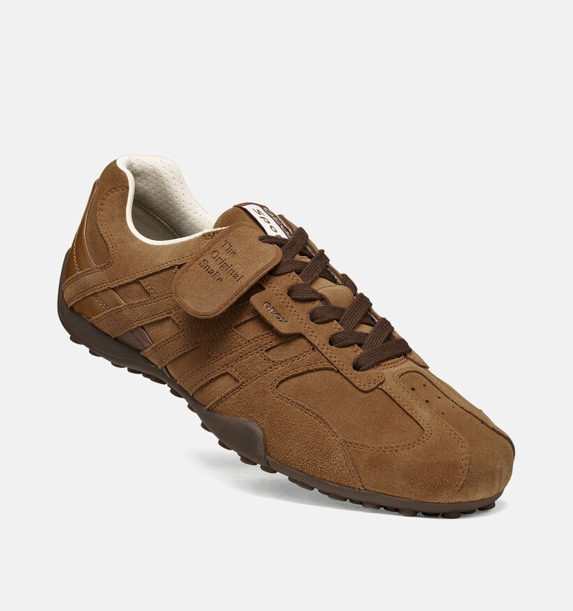 Geox U Snake Cognac Schoenen voor heren (376366) - geschikt voor steunzolen