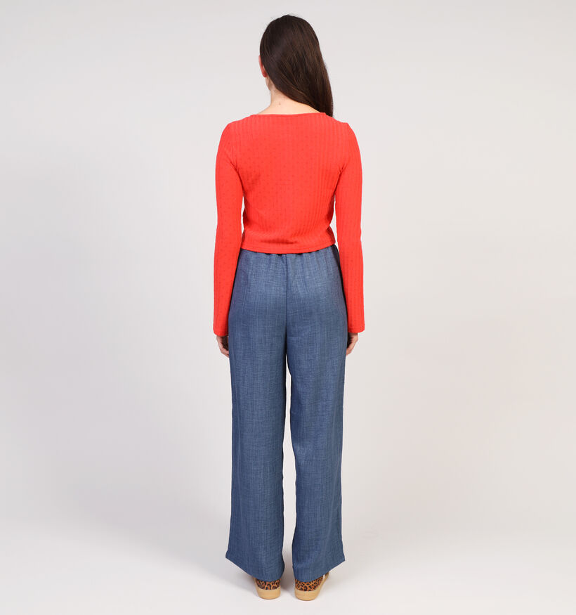 Pieces Sourtney Rode Cardigan met knopen voor dames (352474)