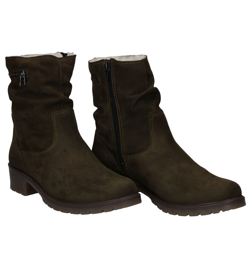 Solemade Josi Groene Bottines in nubuck (297359)