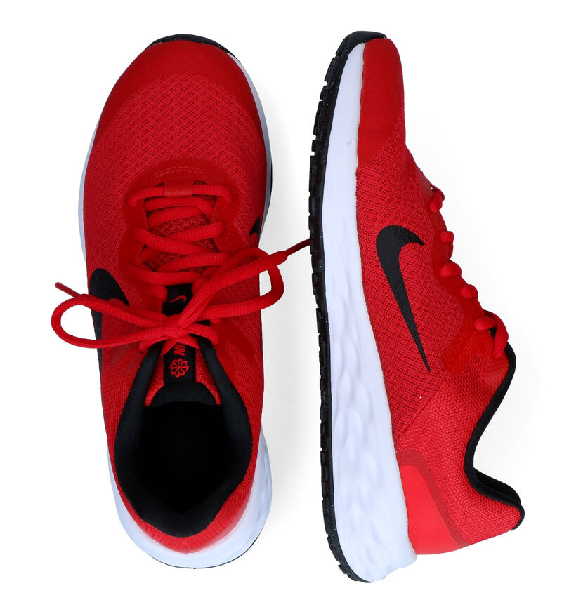 Nike Revolution 6 GS Zwarte Sneakers voor meisjes, jongens (325357)