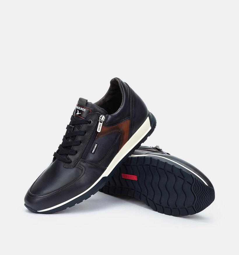 Pikolinos Cambil Chaussures plates en Bleu fonc&eacute; pour hommes (379255) - pour semelles orthop&eacute;diques