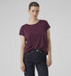 Vero Moda Vmava Bordeaux T-shirt voor dames (360091)