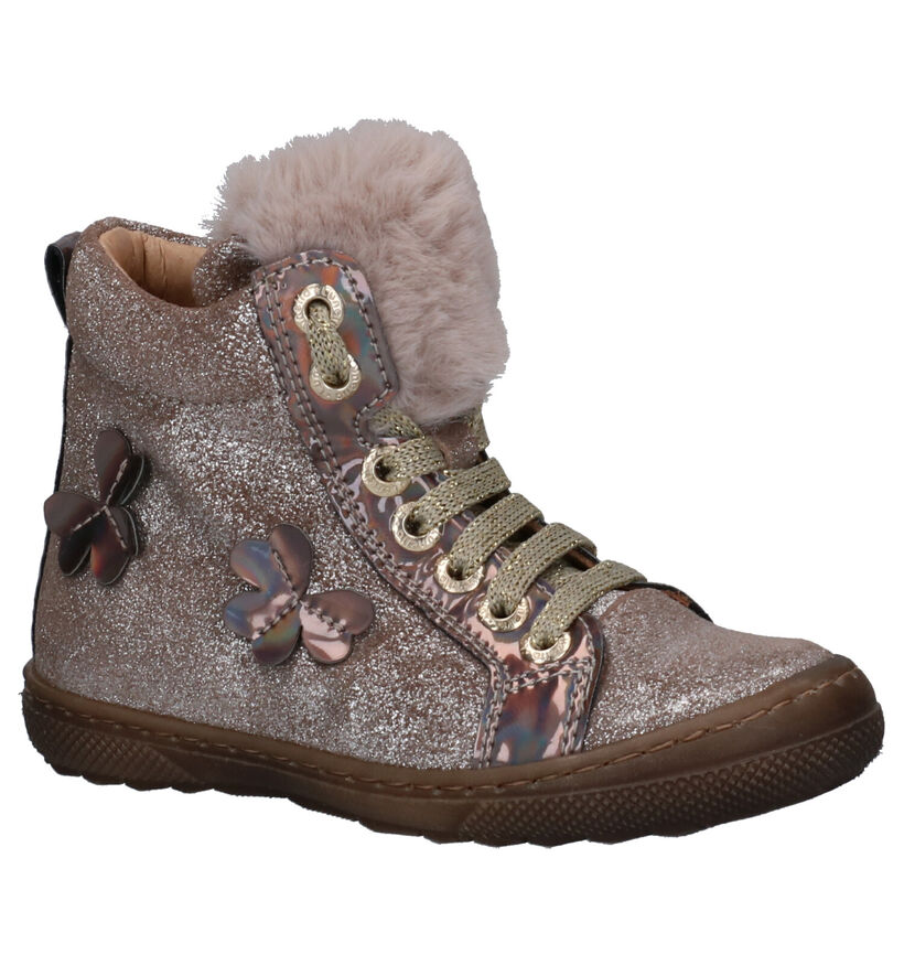 Lunella Taupe Hoge Schoenen in nubuck (259014)