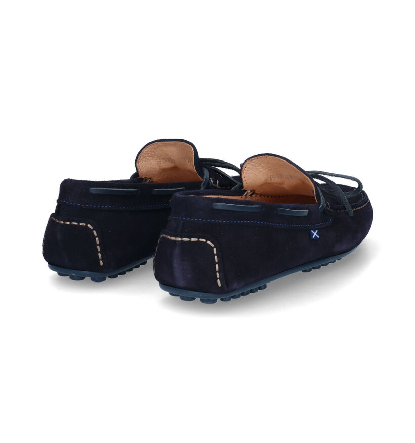 Scapa Mocassins en Bleu foncé en daim (307039)