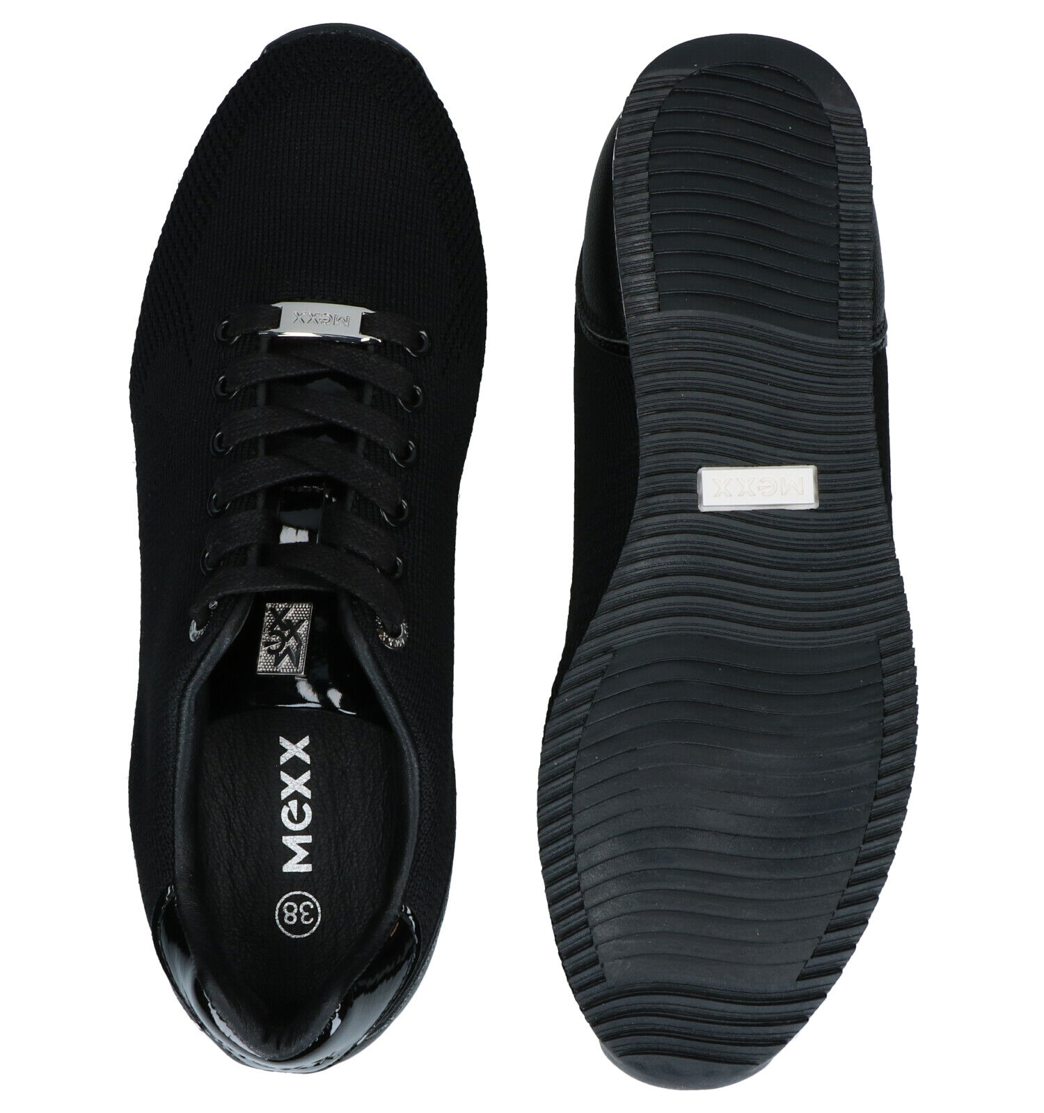 Mexx Cato Zwarte Veterschoenen Dames Lage schoenen Sneakers Online op TORFS.BE