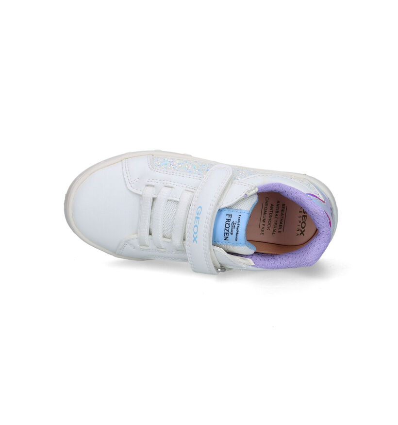 Geox Disney Frozen Elsa Witte Sneakers in kunstleer (326624)