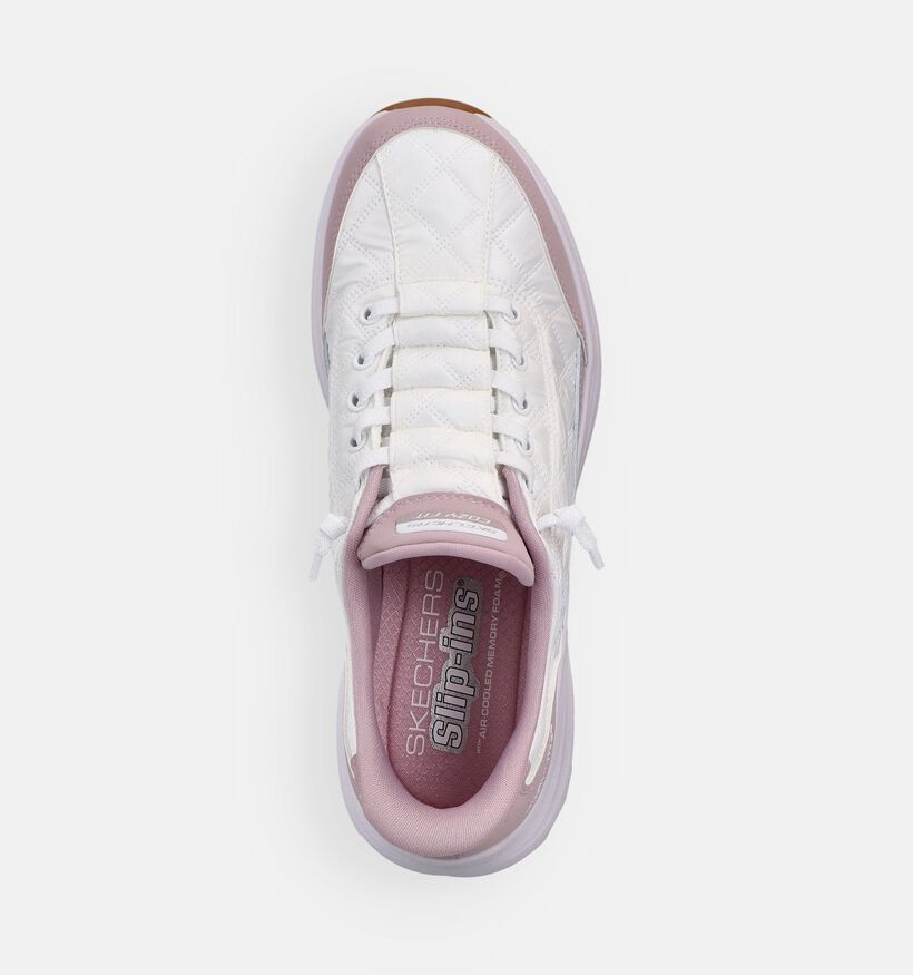 Skechers Contour Baskets sportives en Blanc pour femmes (367825) - pour semelles orthop&eacute;diques