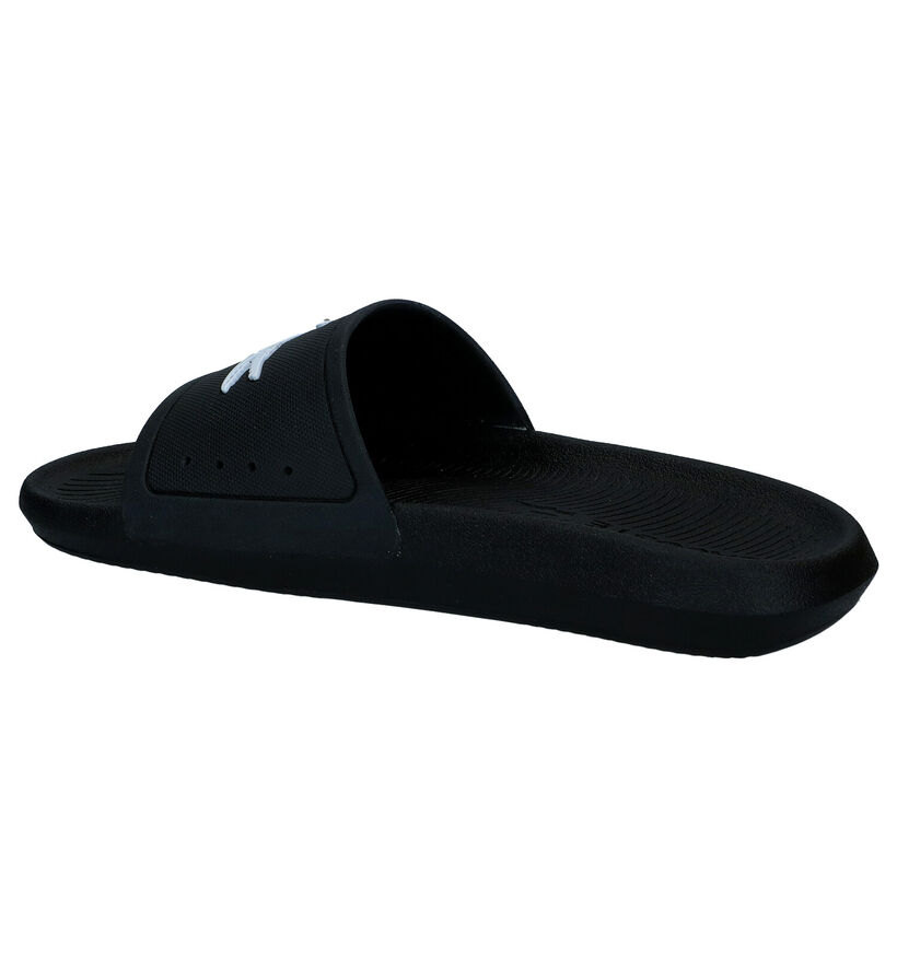Lacoste Croco Slide Zwarte Slippers in kunststof (286771)