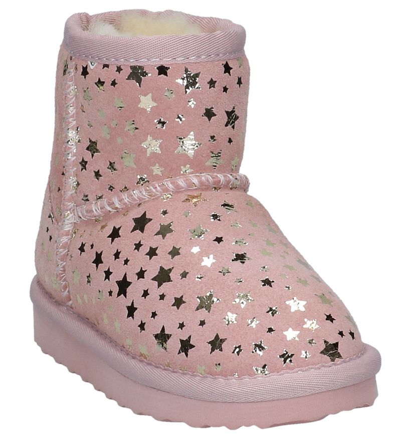 K3 Bottes basses en Rose clair en nubuck (225824)