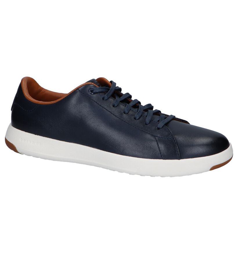 Donkerblauwe Casual Veterschoenen Cole Haan Grandpro in leer (240730)