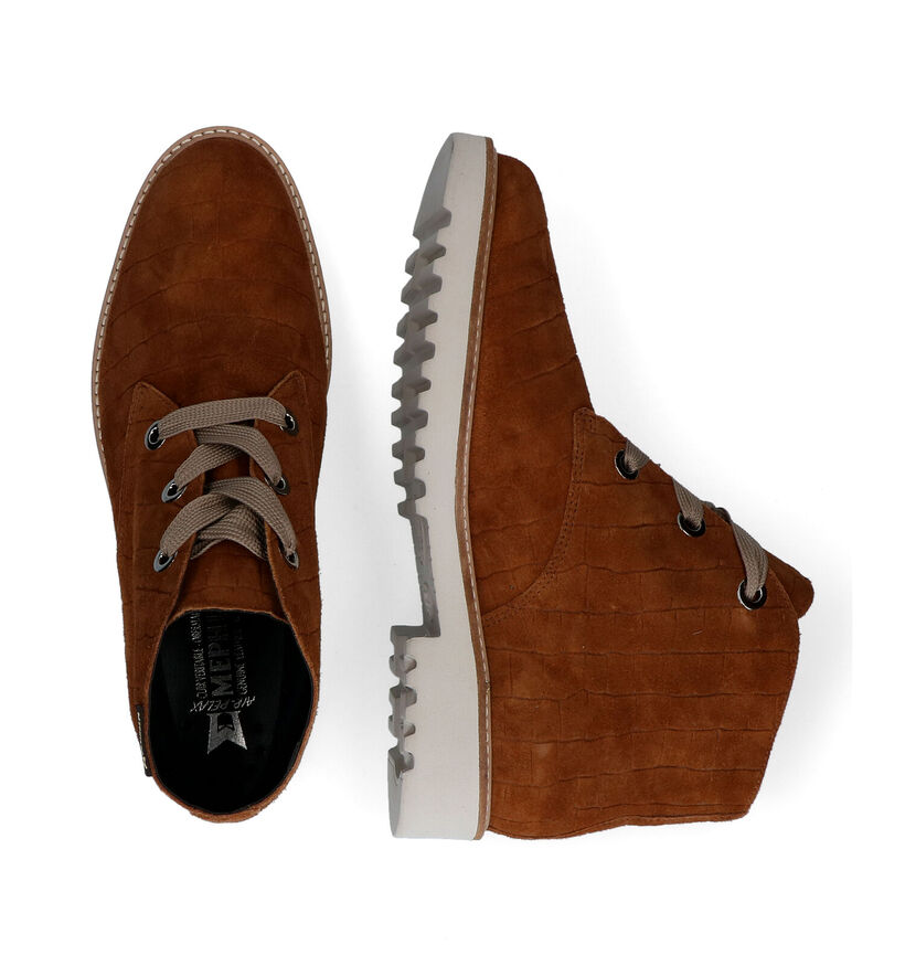 Mephisto Selma Bottillons en Cognac pour femmes (298112) - pour semelles orthopédiques