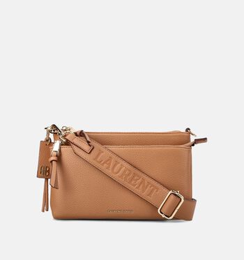 Laurent David Sacs port&eacute; crois&eacute; Noir/Or/Cognac/Vert