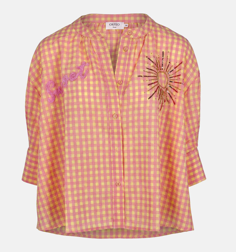 Orfeo Simone Roze/Gele Blouse voor dames (371942)