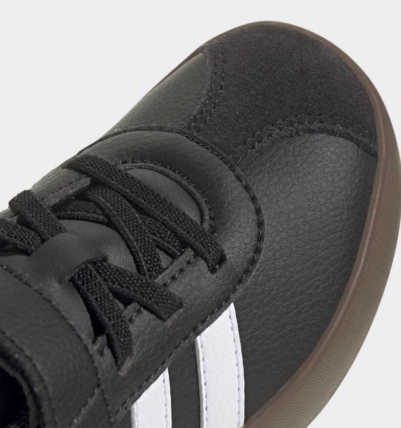 adidas VL Court 3.0 Baskets basses en Noir pour filles, gar&ccedil;ons (365314) - pour semelles orthop&eacute;diques