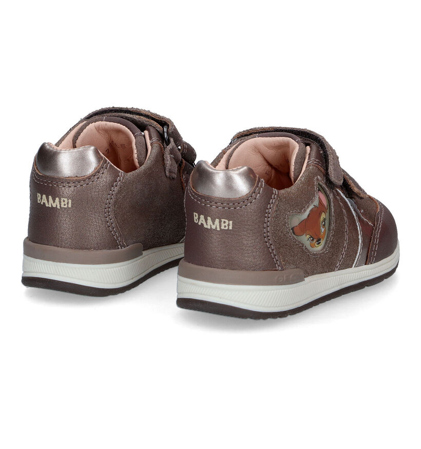 Geox Rishon Baskets en Taupe Disney Bambi pour filles (313607) - pour semelles orthopédiques