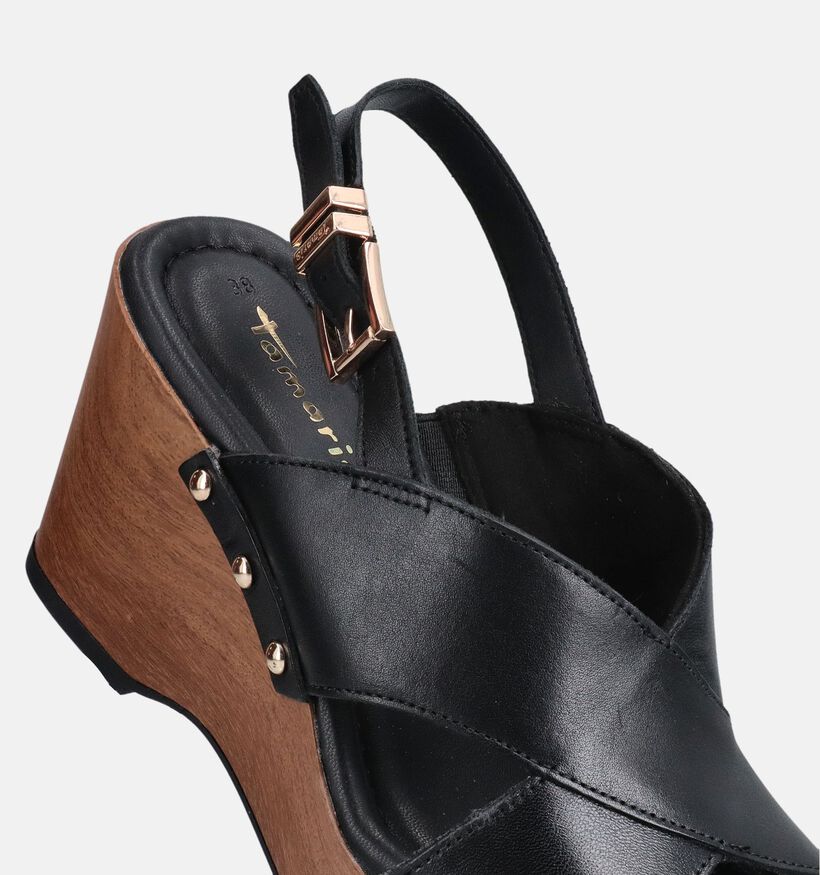 Tamaris ANTISlide Zwarte Sandalen met Hoge Hak voor dames (371793)