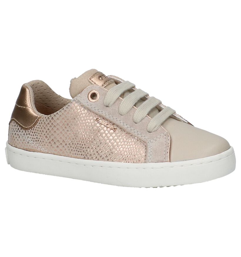 Geox Baskets basses en Beige en cuir (210497)