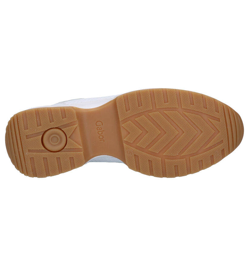 Gabor OptiFit Chaussures à lacets en Blanc en cuir (271685)