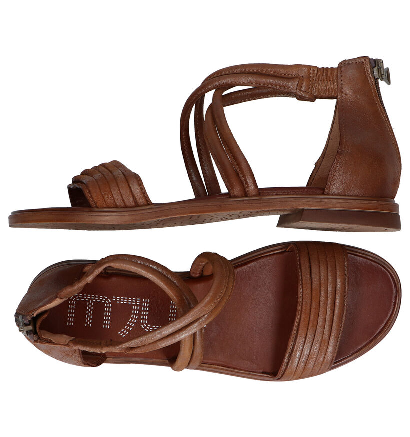 Mjus Sandales plates en Marron pour femmes (289906)