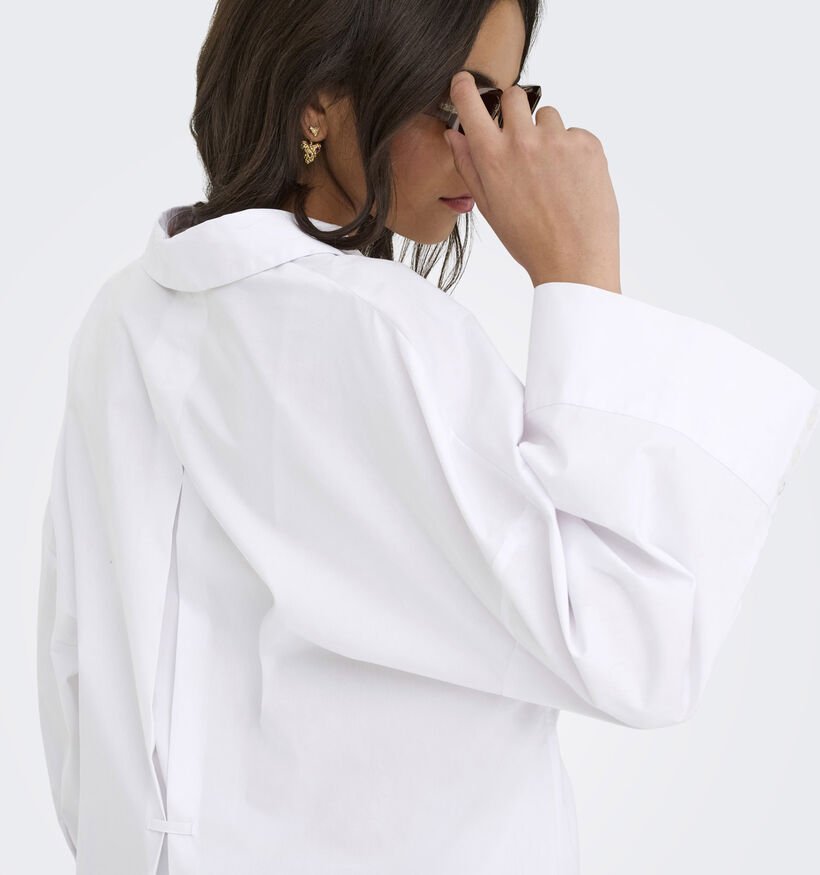 JDY Mio 7/8 Shirt Witte Hemd voor dames (370041)