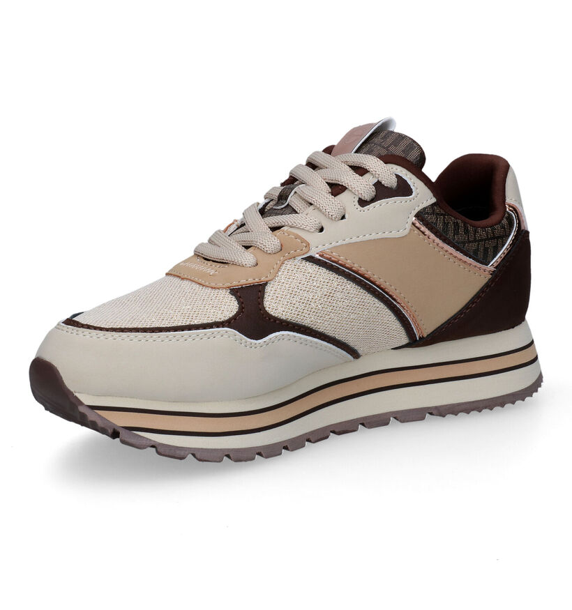 Tamaris Beige Sneakers voor dames (313135) - geschikt voor steunzolen