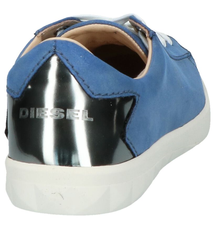 Lage Geklede Sneaker Diesel Blauw, , pdp