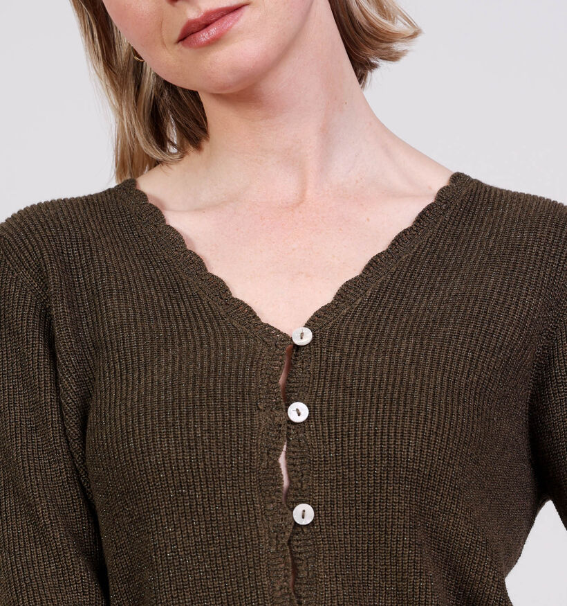 Vero Moda Lexie Shine Gilet en Vert pour femmes (367134)