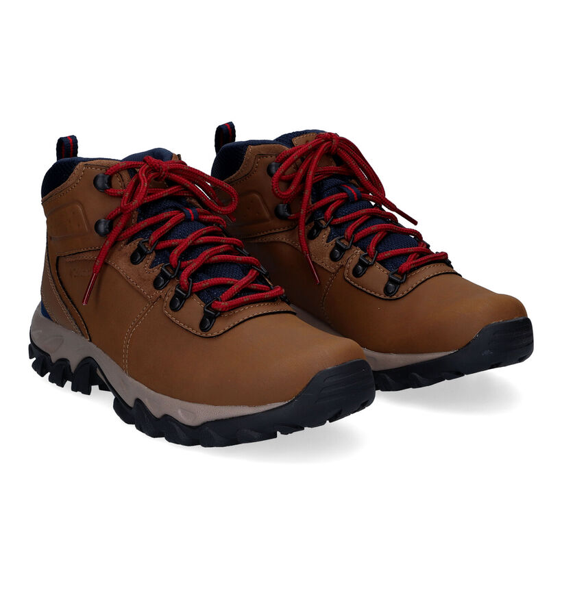 Columbia Newton Ridge Plus II WP Cognac Wandelschoenen voor heren (303303) - geschikt voor steunzolen