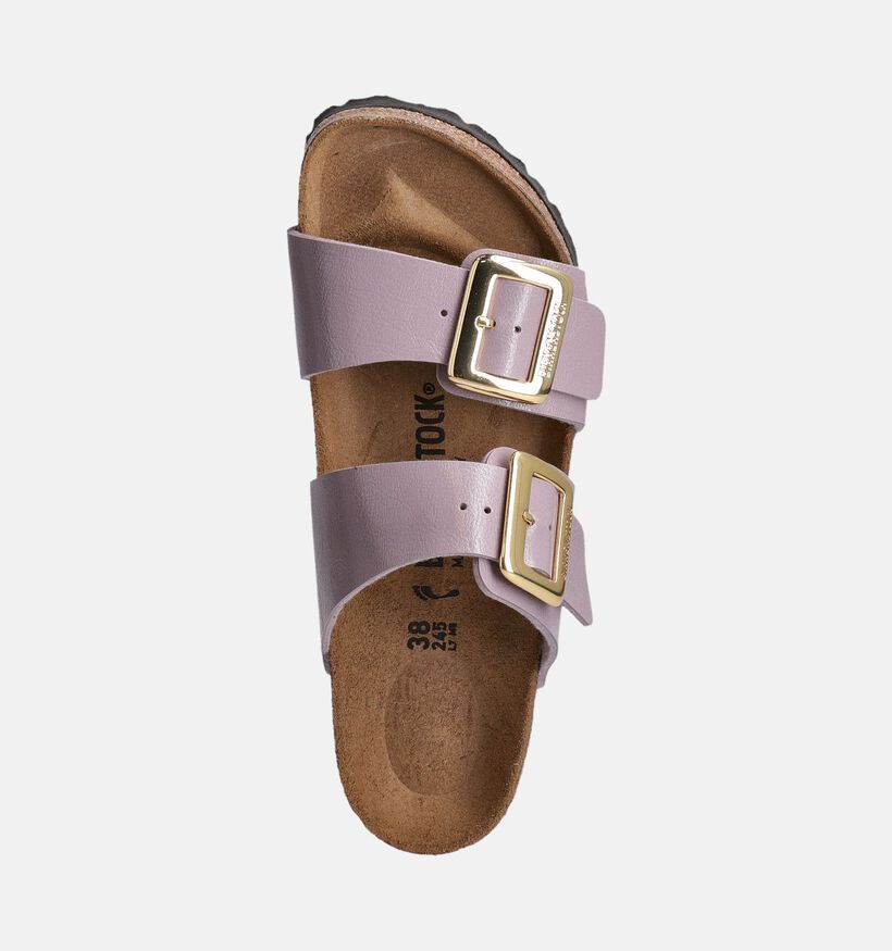 Birkenstock Sydney Cushion Buckle Paarse Slippers voor dames (357604)