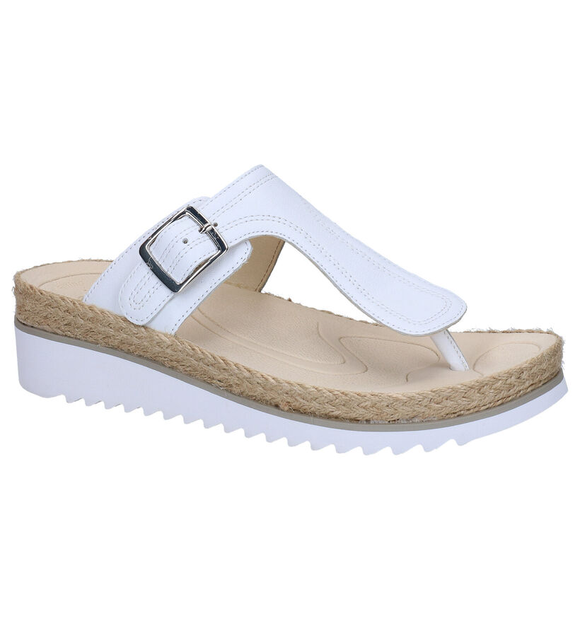 Gabor Best Fitting Witte Teenslippers in leer (271628)