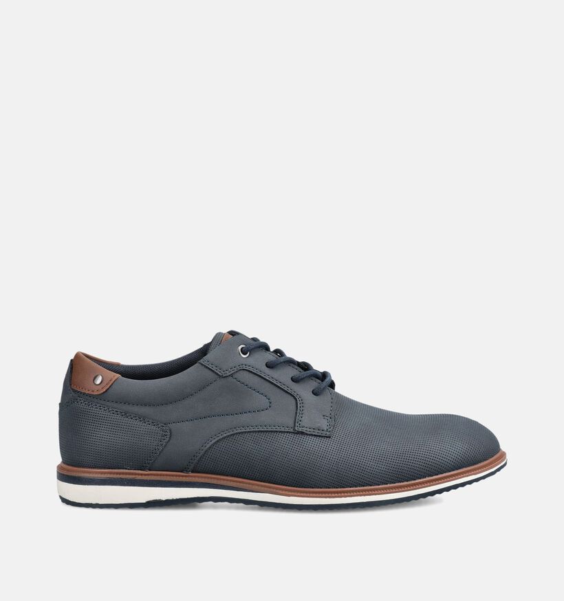 Marco Tozzi Chaussures classiques en Bleu fonc&eacute; pour hommes (375263) - pour semelles orthop&eacute;diques