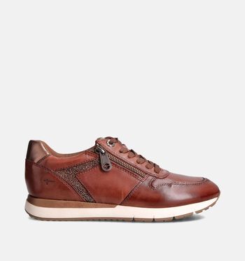 Tamaris Comfort Lage schoenen Zwart/Cognac