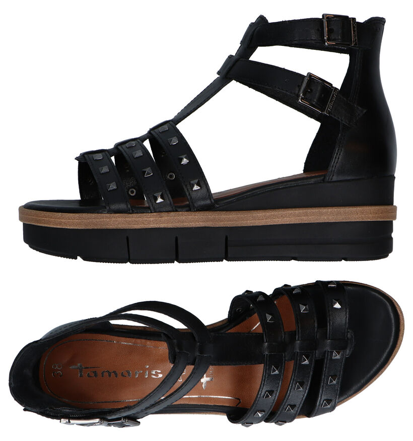 Tamaris Touch it Cognac Sandalen in leer (289409)