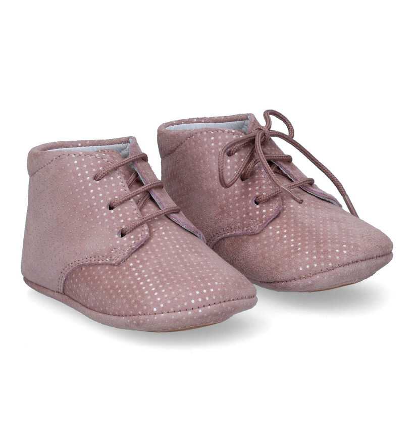 Beberlis Caspio Chaussons pour bébé en Rose pour filles (316148)