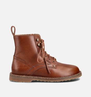Birkenstock Boots NATURAL LEATHER BLACK/NATURAL LEATHER COGNAC