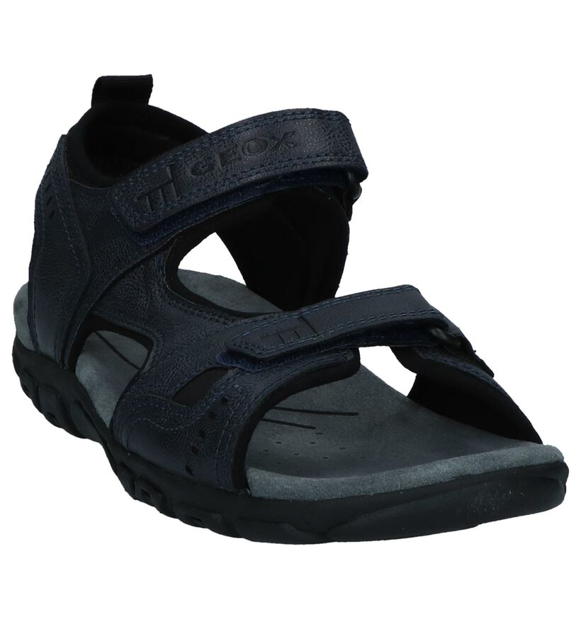 Geox Zwarte Sandalen in kunstleer (266688)