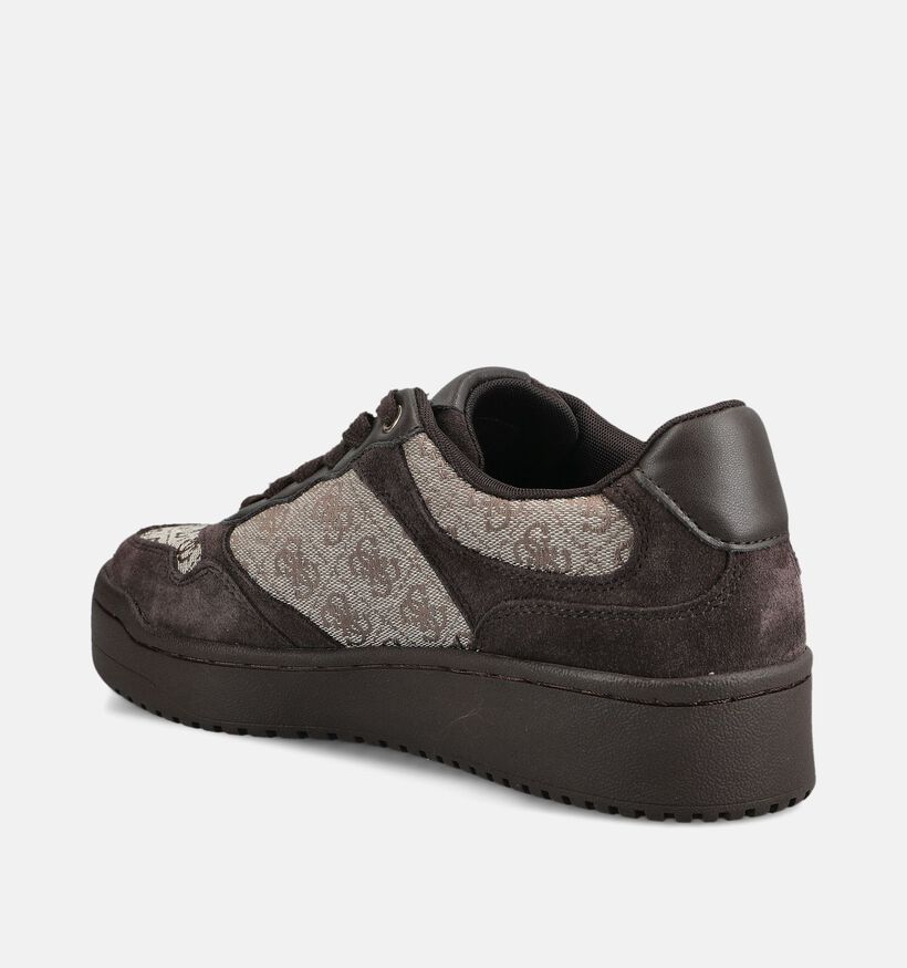 Guess Miram6 Donkerbruine Sneakers voor dames (375742) - geschikt voor steunzolen