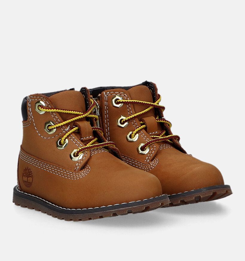 Timberland Pokey Pine 6IN BOOT Cognac Bottines voor jongens, meisjes (329073) - geschikt voor steunzolen