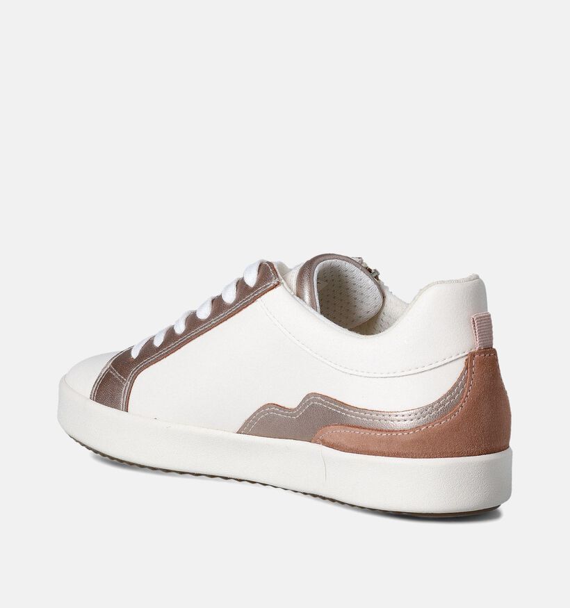 Geox Blomiee Ecru Sneakers voor dames (353787) - geschikt voor steunzolen