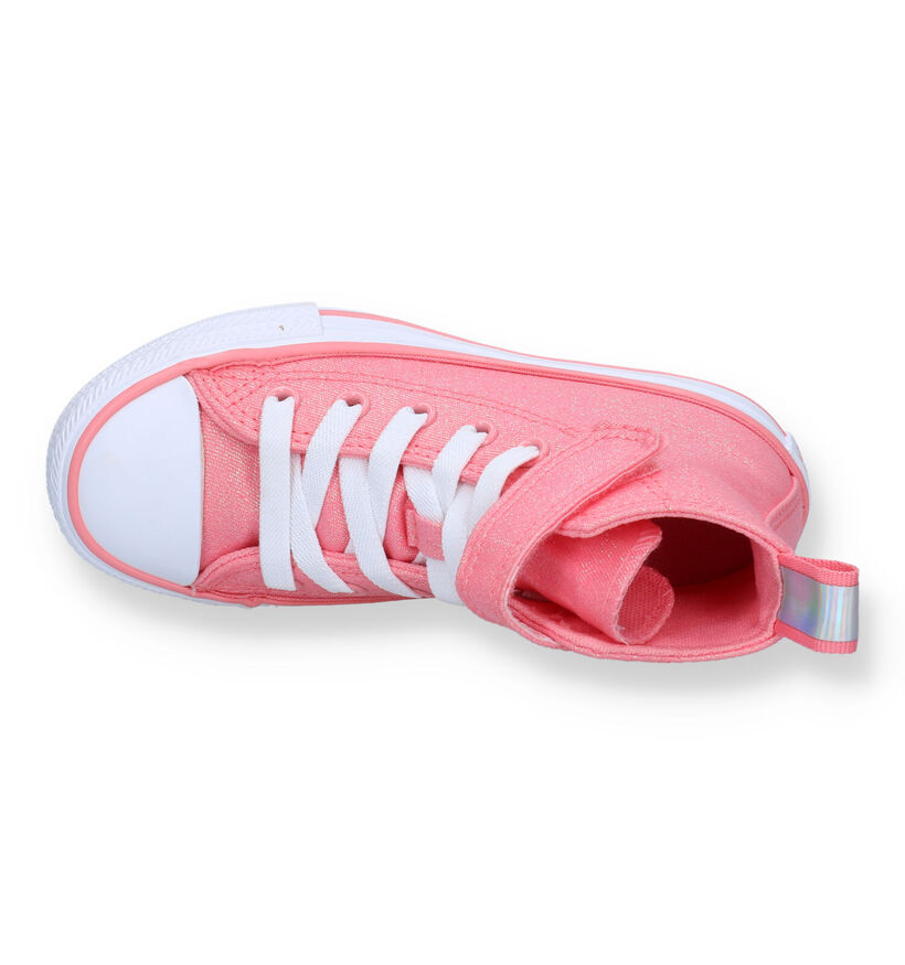 Converse Chuck Taylor All Star 1V Easy On Baskets en Rose pour filles (325486)